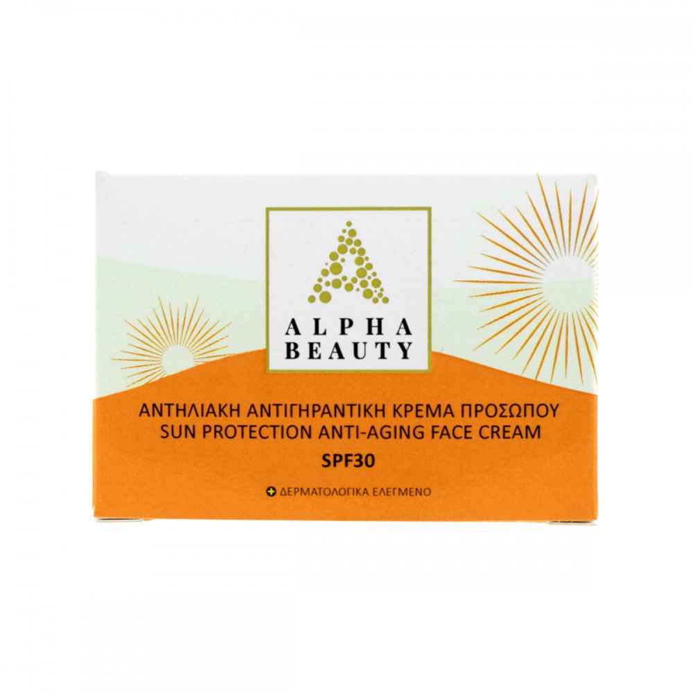 ALPHA BEAUTY FACE SUN PROTECTION ANTI-AGING FACE CREAM SPF30 50ml