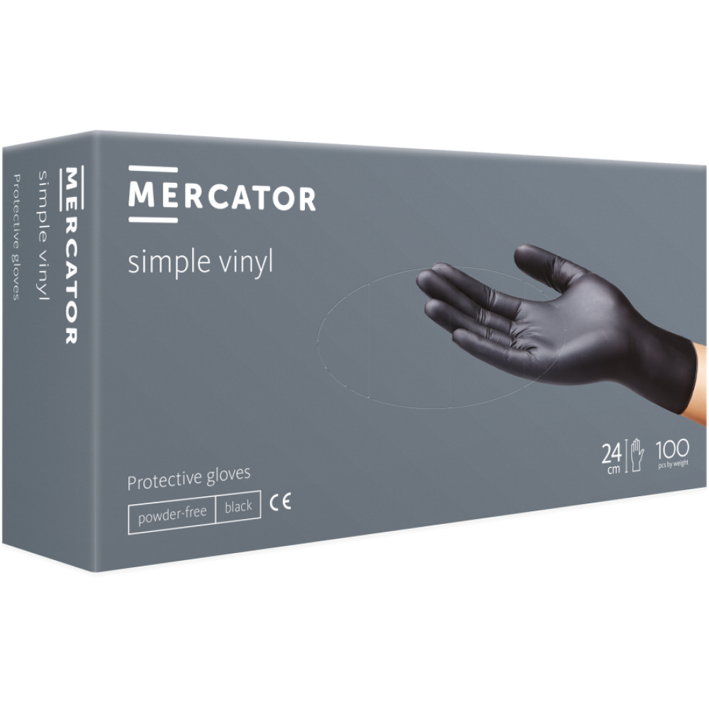 Γάντια Βινυλίου Simple Mercator Χωρίς Πούδρα 100ΤΜΧ