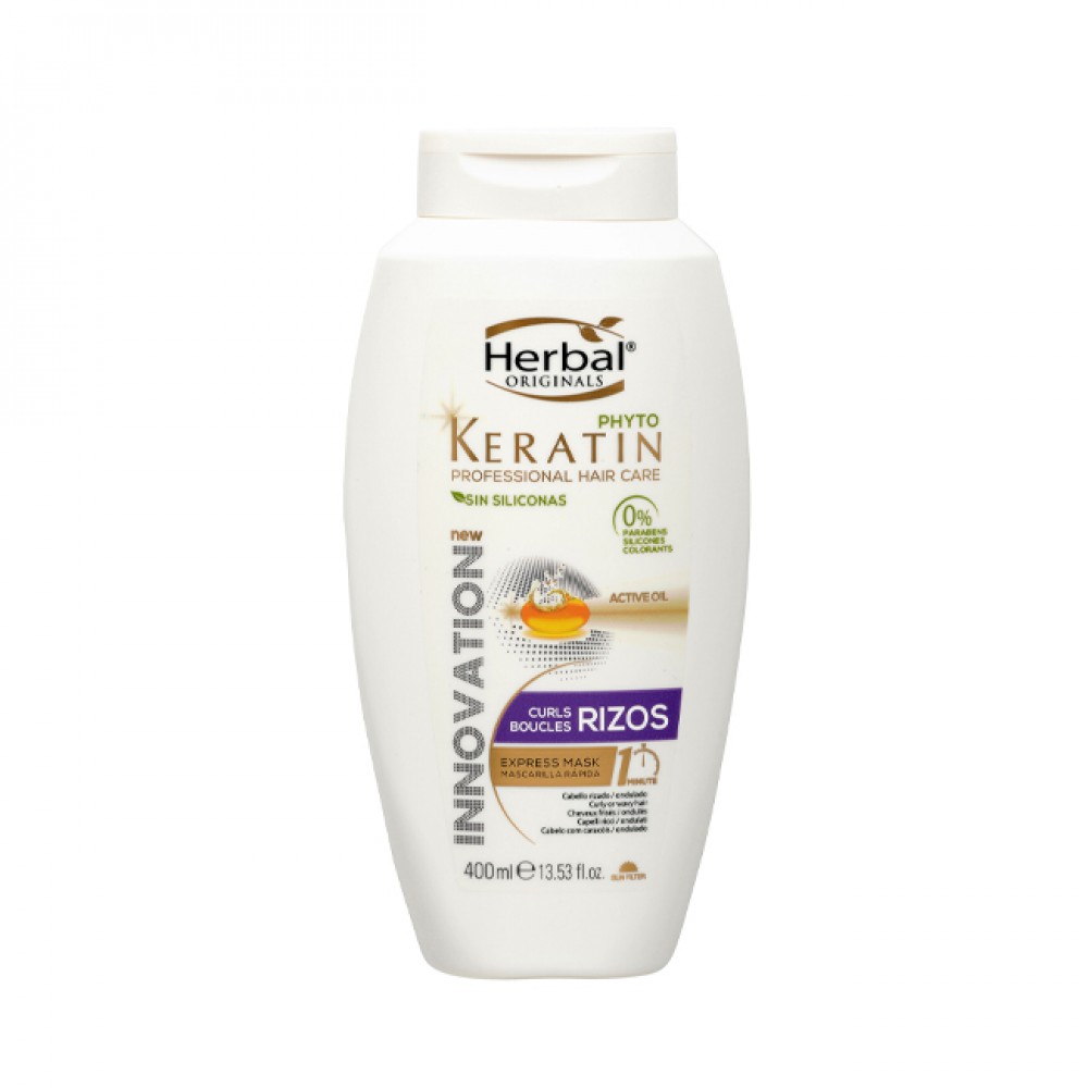 HERBAL PHYTO KERATIN CURLS EXPRESS MASK WITH ACTIVE OIL 400 ml