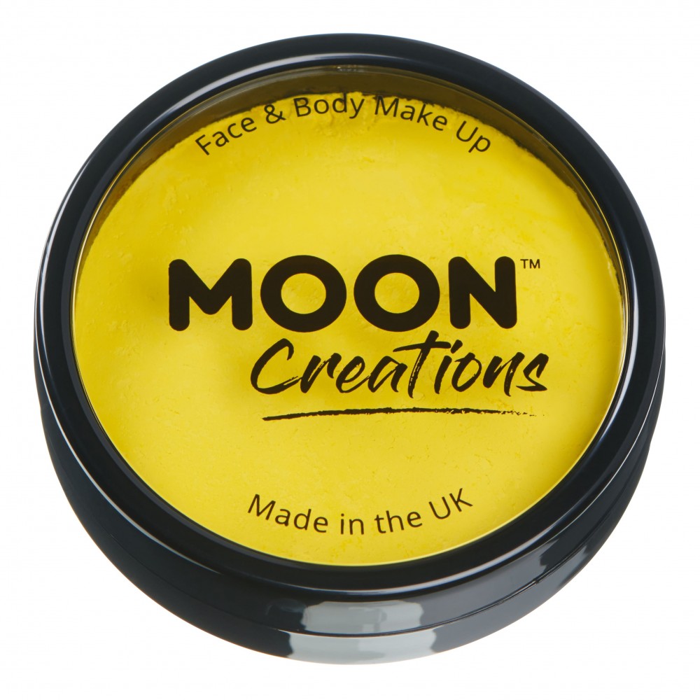 MOON CREATIONS C1 FACE & BODY CAKE MAKEUP BRIGHT YELLOW 36g