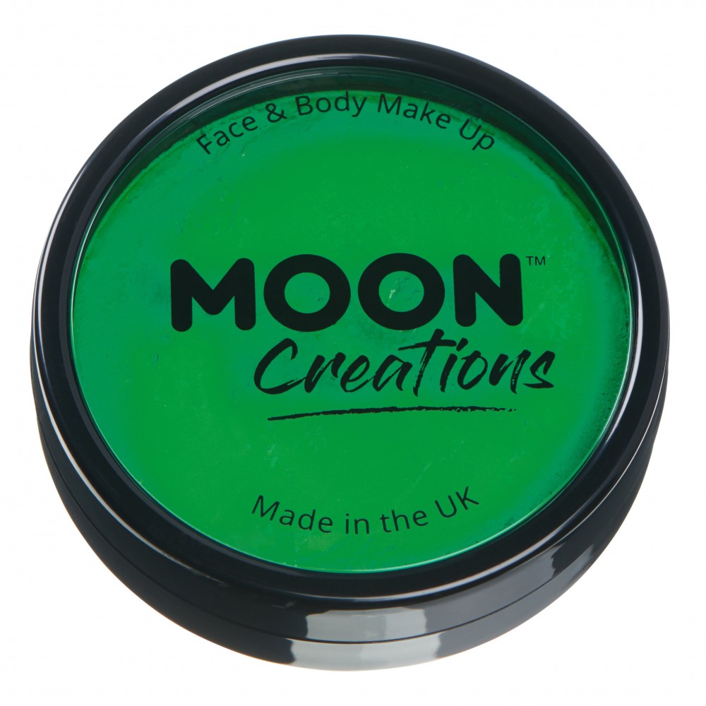 MOON CREATIONS C1 FACE & BODY CAKE MAKEUP BRIGHT GREEN 36g
