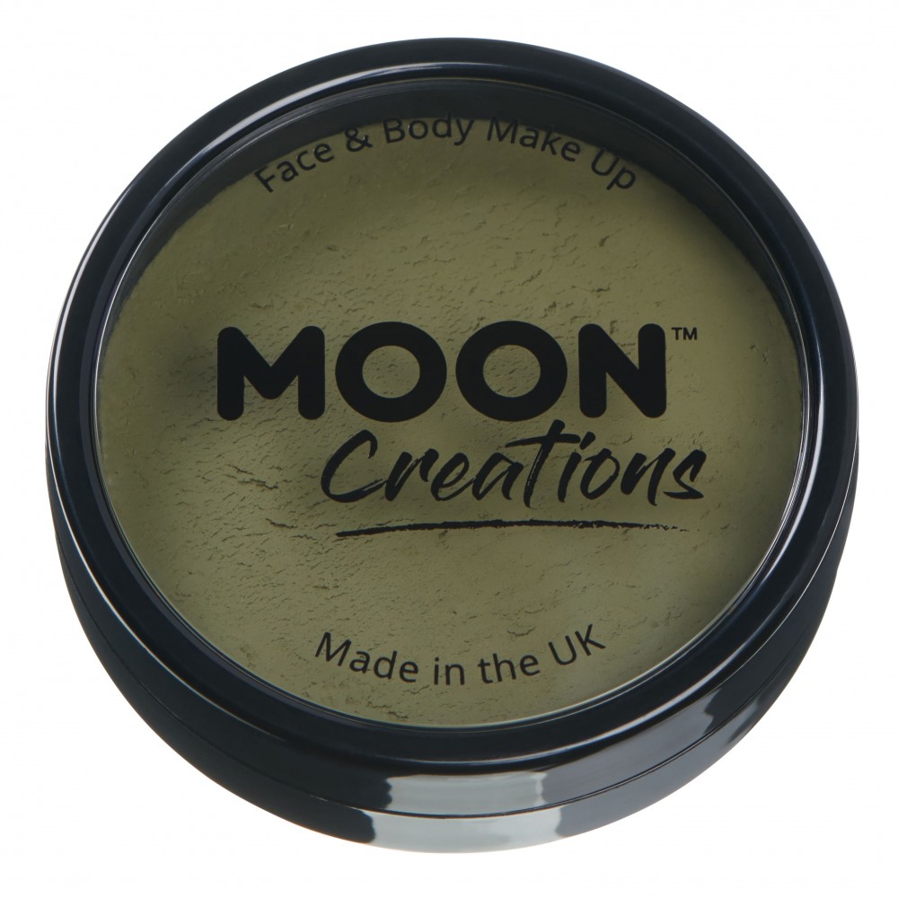 MOON CREATIONS C1 FACE & BODY CAKE MAKEUP ARMY GREEN 36g