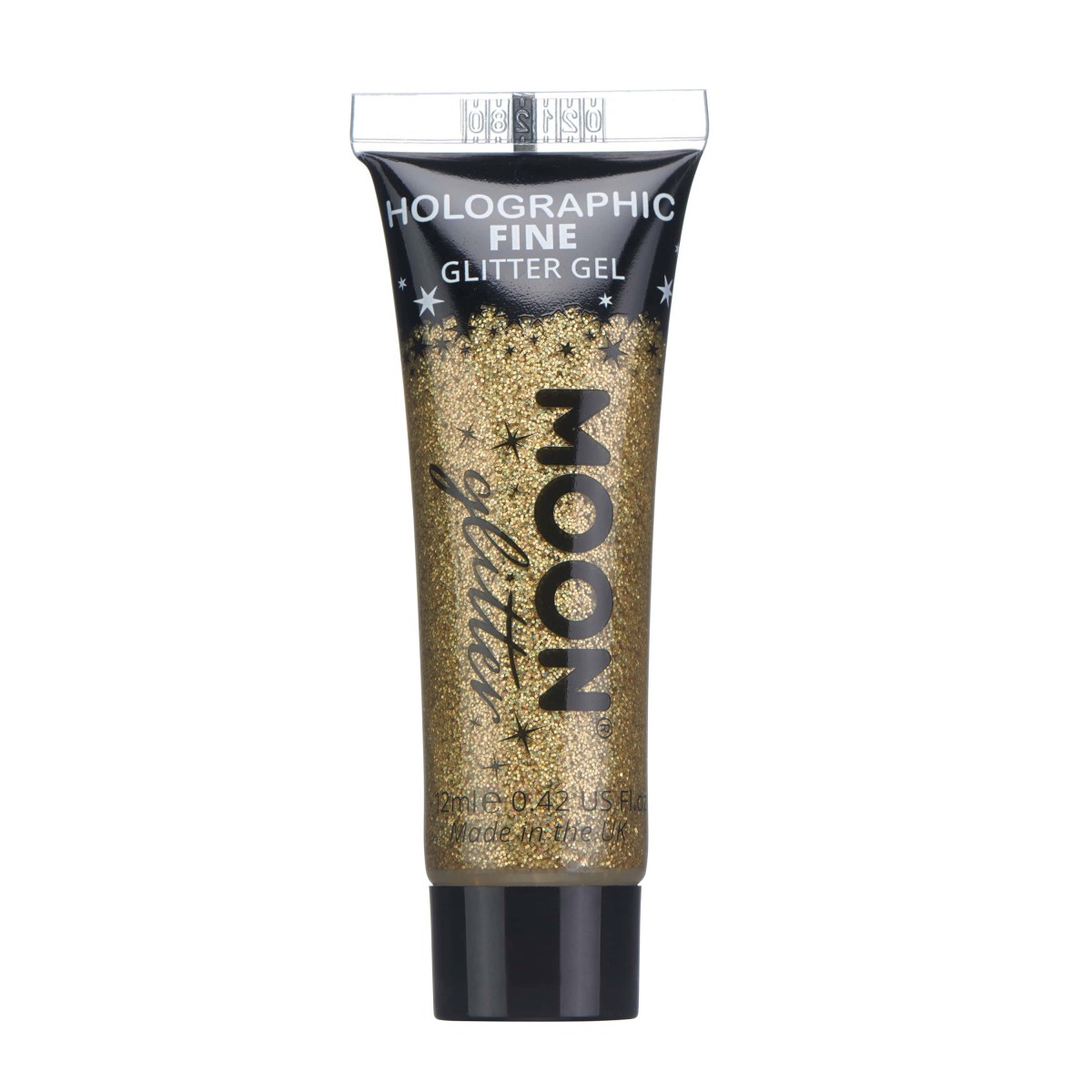 MOON CREATIONS G1 HOLOGRAPHIC FINE GLITTER GEL GOLD 12ml