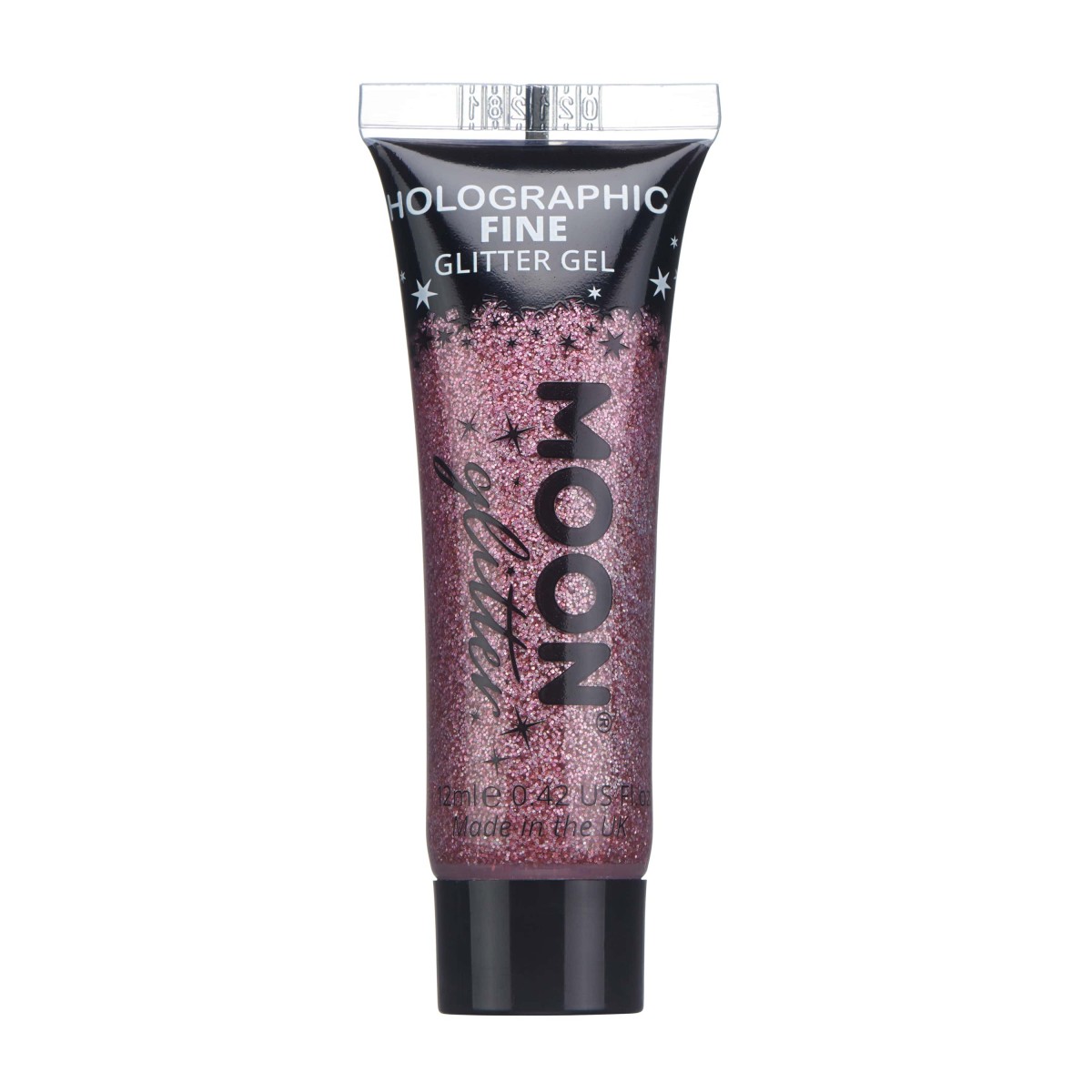 MOON CREATIONS G1 HOLOGRAPHIC FINE GLITTER GEL PINK 12ml