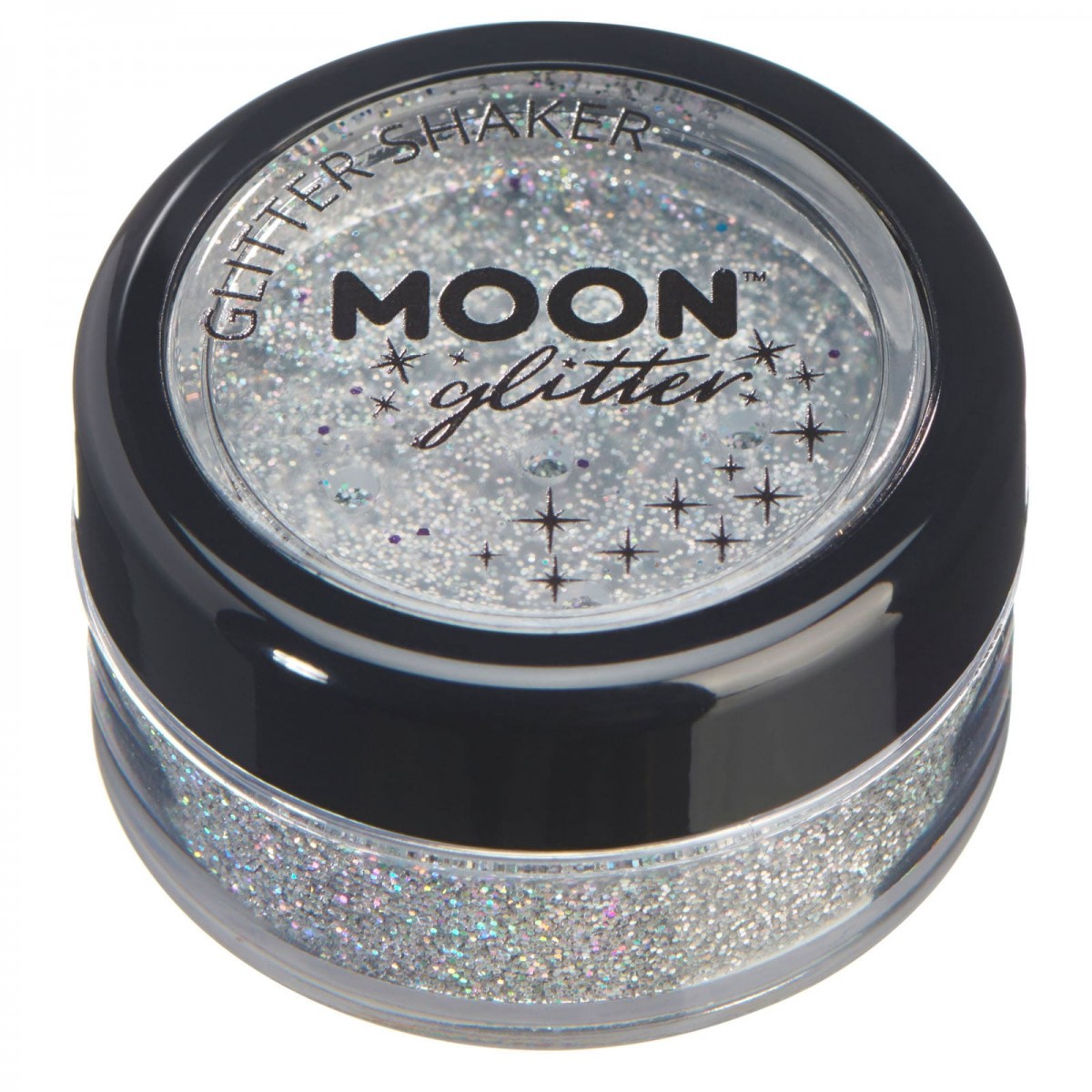 MOON CREATIONS G16 HOLOGRAPHIC GLITTER SHAKER SILVER 5g