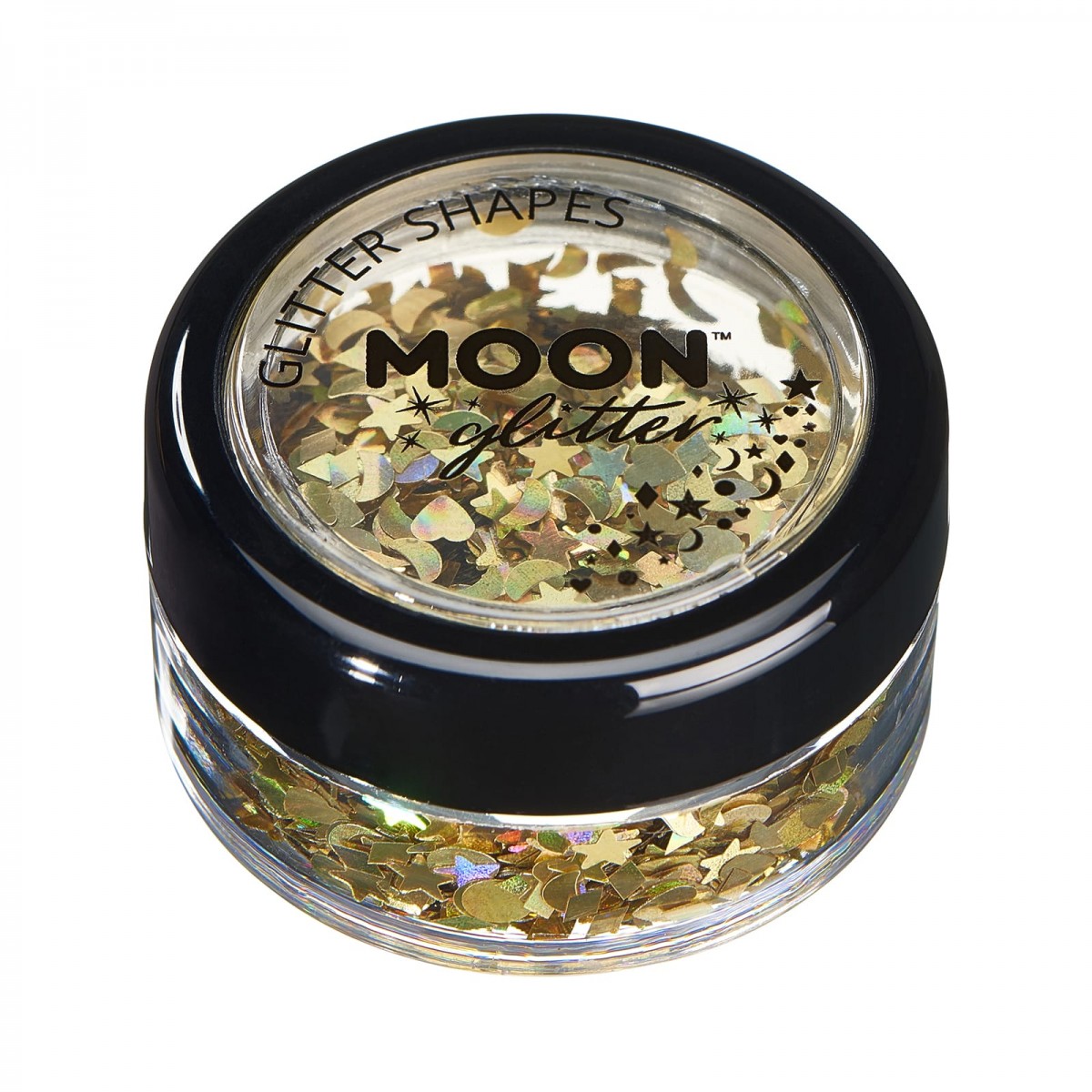 MOON CREATIONS G31 HOLOGRAPHIC GLITTER SHAPES GOLD 3g