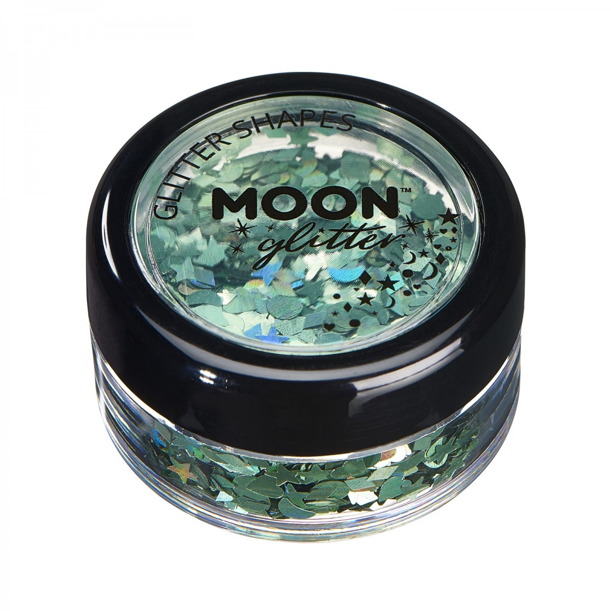 MOON CREATIONS G31 HOLOGRAPHIC GLITTER SHAPES GREEN 3g