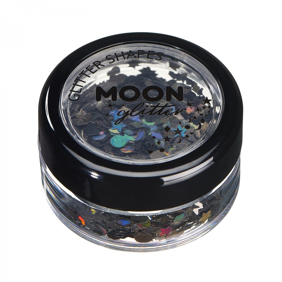 MOON CREATIONS G31 HOLOGRAPHIC GLITTER SHAPES BLACK 3g