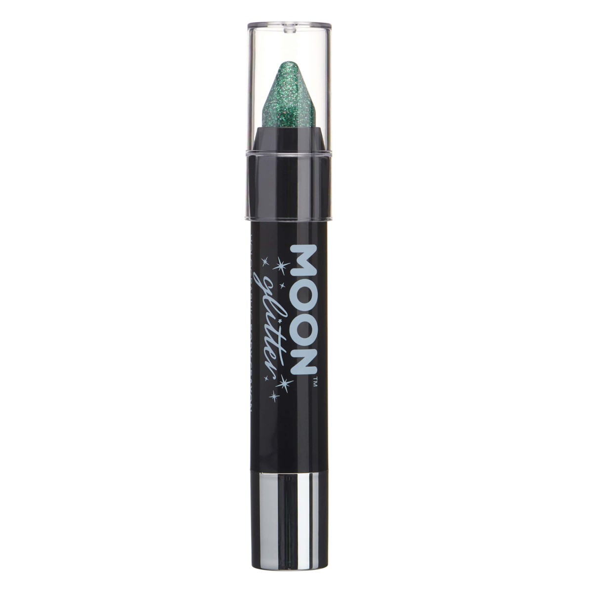 MOON CREATIONS G2 HOLOGRAPHIC GLITTER FACE & BODY CRAYON GREEN 3.2g