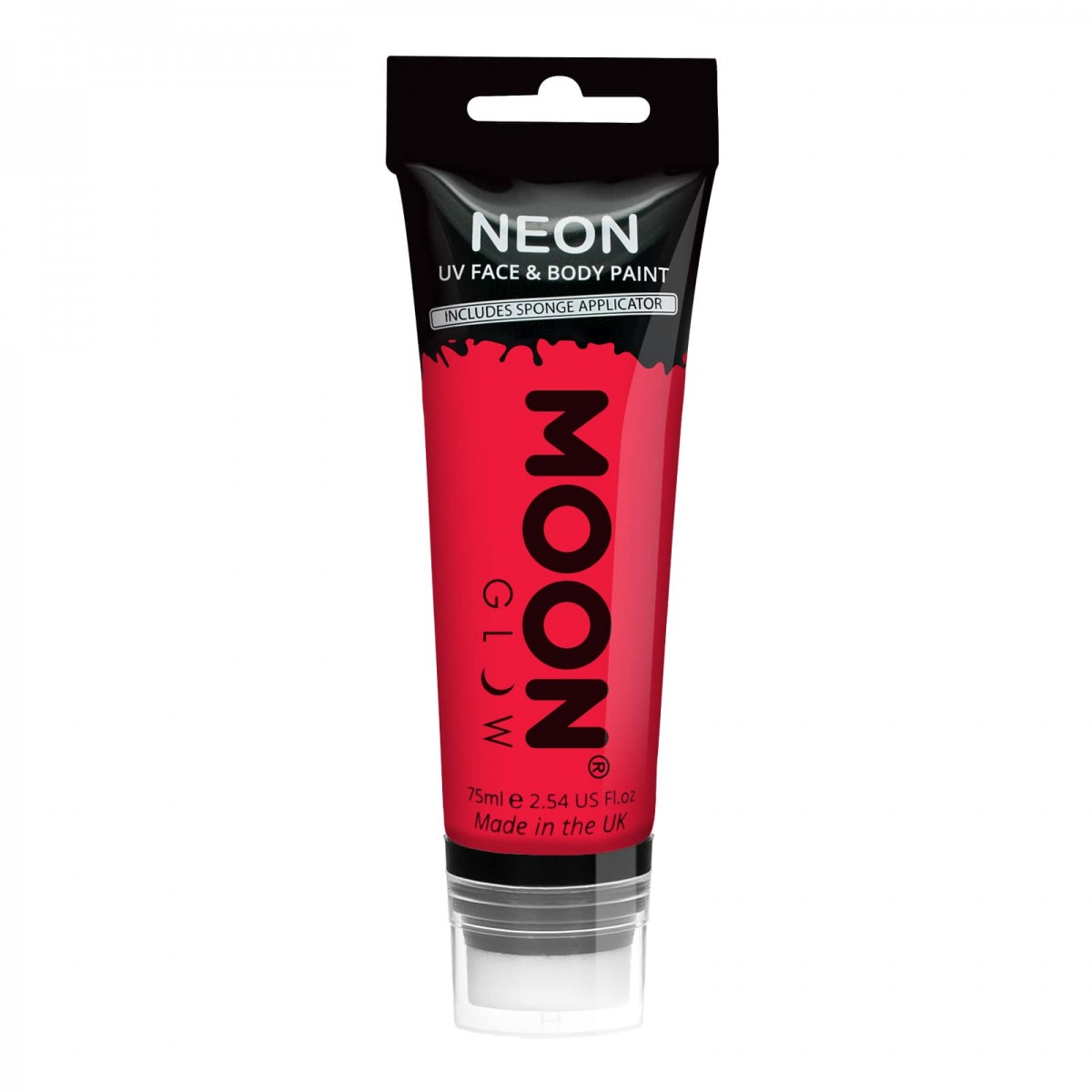 MOON CREATIONS M6 INTENSE NEON UV FACE & BODY PAINT RED 75ml