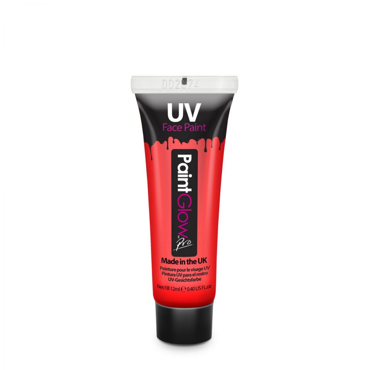PAINT GLOW UV FACE & BODY PAINT RED 12ml