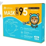 KIDS FACE MASK bebay FFP2/KN95 10 TEM/BOX ΛΕΥΚΗ (>94% Bacterial Filtration)