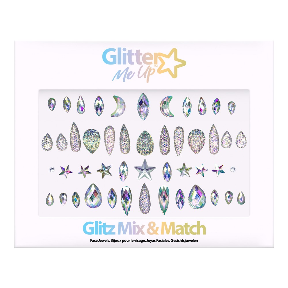 ΑΥΤΟΚΟΛΛΗΤΑ ΚΟΣΜΗΜΑΤΑ GLITTER ME UP  - Glitz Mix & Match Gems